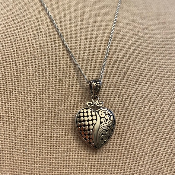 annika witt Jewelry - NWT beautiful 925 silver heart pendant from Bali